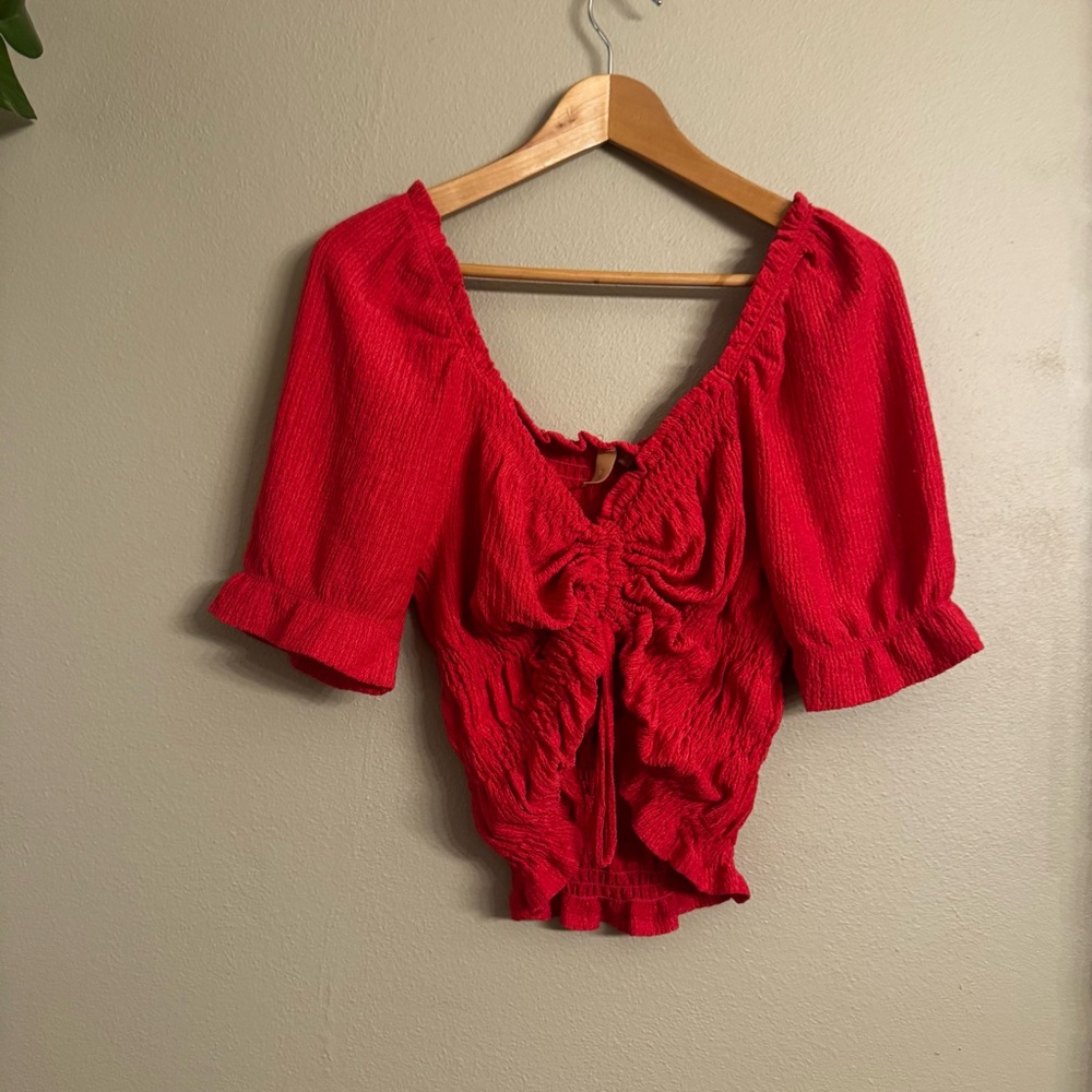 ANTHRO |‎ Pilcro Ruched Crop - Picture 2 of 5